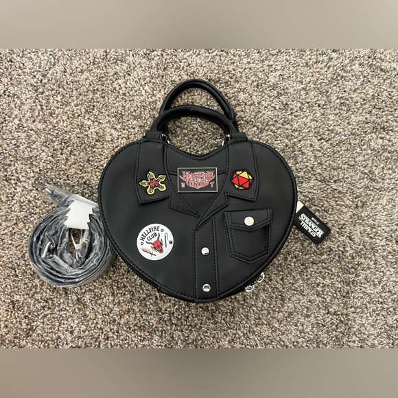NWOT Netflix Stranger Things Hellfire Club Jacket Figural Handbag Purse - Picture 6 of 11